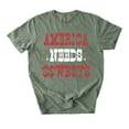 thumbnail image 2 of America Needs Cowboys T-shirt, Patriotic Western USA Tee, 4th of July Shirt, Retro Cowboy Shirt, 2 of 4
