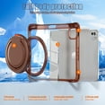 thumbnail image 3 of ELEHOLD Rotating Shockproof Case For iPad Air 11 2025/2024, iPad Pro 11 2022/2021/2020/2018 Full Body Protection Clear Rugged Cover, 360° Rotating Ring Hand Grip Stand Shoulder Strap,Chocolate, 3 of 9