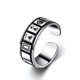 thumbnail image 4 of Anillo abierto con moneda de cobre y cinco Fu de plata tailandesa bañado en plata con cinco monedas del emperador, anillo de dedo índice fu de cien palabras de plata simple para hombres y mujeres, 4 of 5