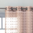 thumbnail image 5 of Better Homes & Gardens Clipped Pom Pom Window Curtain Panel, Set of 2, 5 of 5