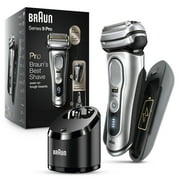 Braun Series 9 Pro 9477cc Rechargeable Wet Dry Men's Electric Shaver with PowerCase, Clean Station