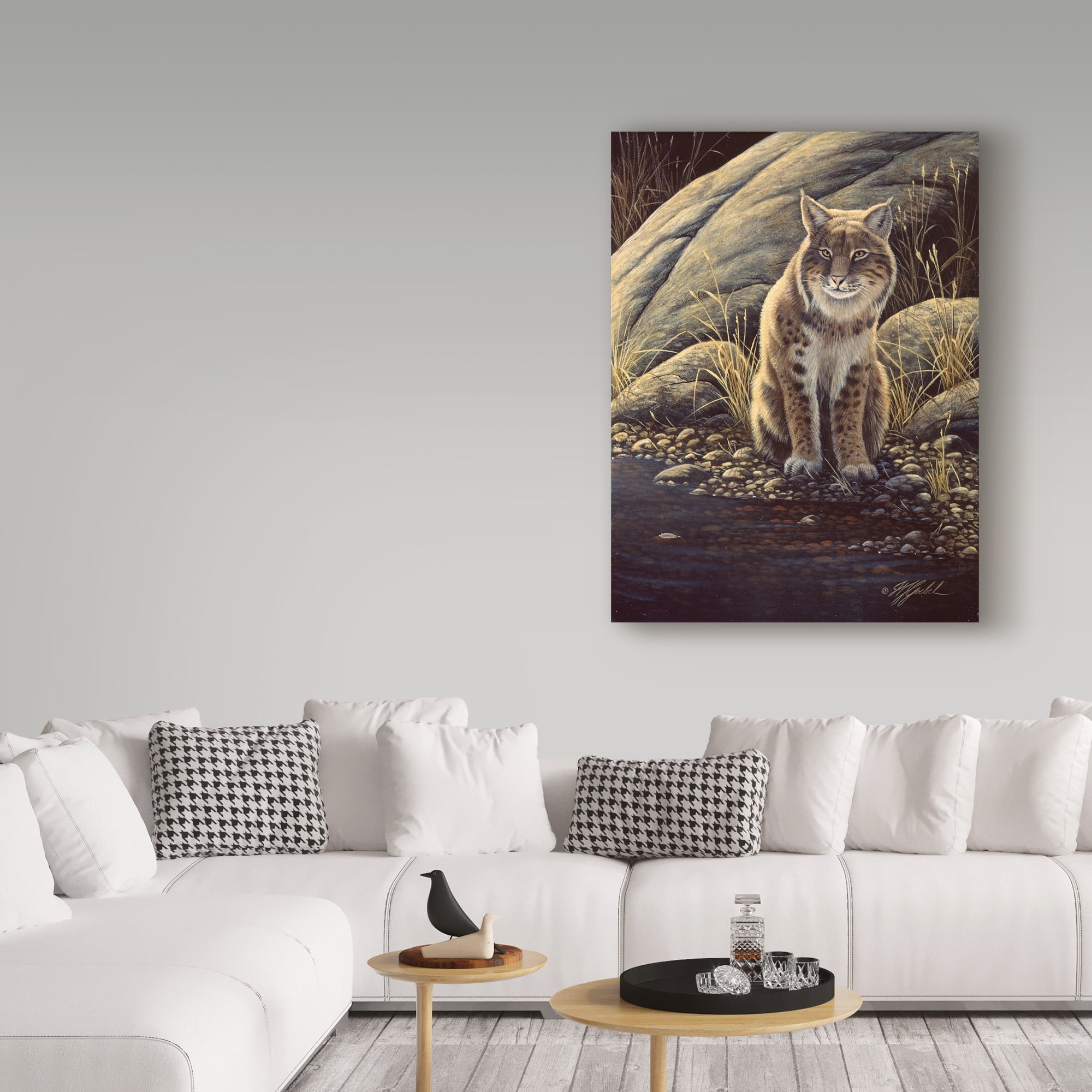 Trademark Fine Art 'Backlight Bobcat' Canvas Art by Wilhelm Goebel
