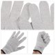 thumbnail image 3 of 1 par de guantes de terapia eléctrica de fibra de plata blanca Accesorio de terapia de masaje eléctrico - Guantes de masaje de algodón universal con línea de conversión de 2 piezas (S gris), 3 of 7