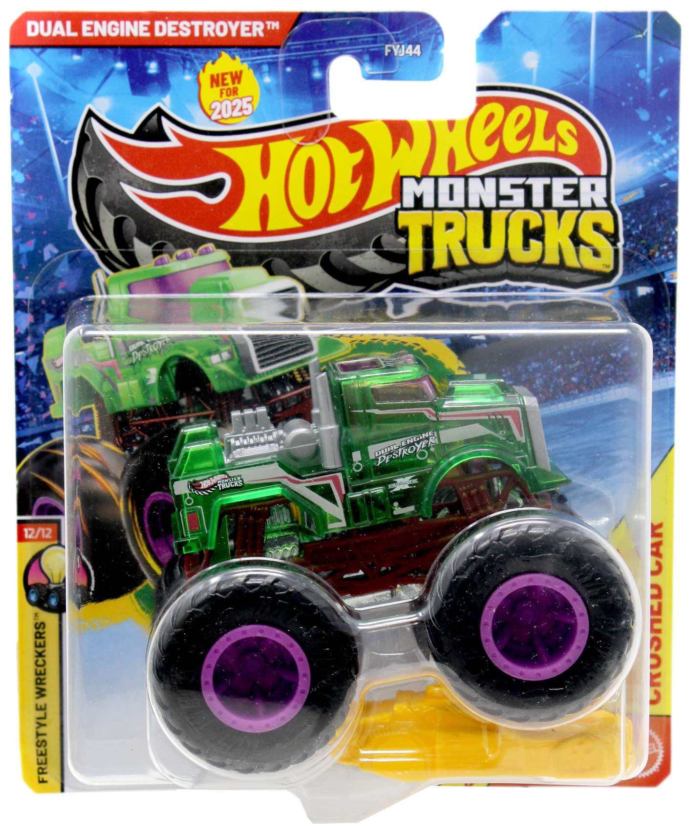 Hot Wheels Monster Trucks Chum n Get It Snack Pack, 44/75, Play