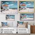 thumbnail image 4 of Designart "Nostalgia Black Beach Seaside II" Nautical & Beach Floater Framed Canvas Wall Art, 4 of 7