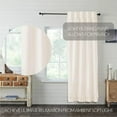 thumbnail image 4 of VHC Brands Simple Life Flax, Farmhouse Curtain Panel, Ruffled, Khaki, 96x40, 4 of 11