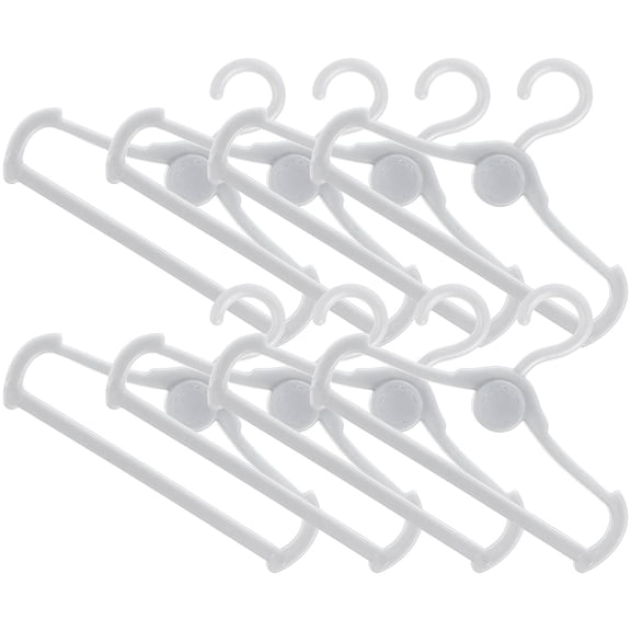 CIMAXIC 100Pcs Grey Plastic Hangers for Baby Closet and Nursery Use with Simple Design