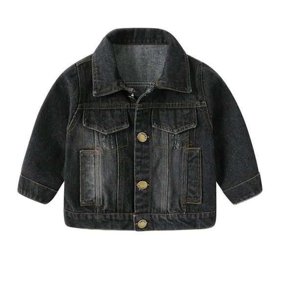 2025 Puawkoer kids coat 1PC Jacket Boys Snowboard Jacket Boys Jackets Toddler Coats Boys Winter Coat Size 6 Boys Jackets Size 14-16 Child Kids Toddler Infant Baby Boys Girls Long Sleeve Denim Jacket