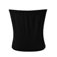 thumbnail image 5 of WTXUE Tank Top Trendy Work Tops Bandeau Top Sleeveless Tops Tube Top Off Shoulder Top Basic Tank Tops for Women Beach Tank Tops for Women Pretty Tops Lightweight Tops Backless Top Black M, 5 of 7