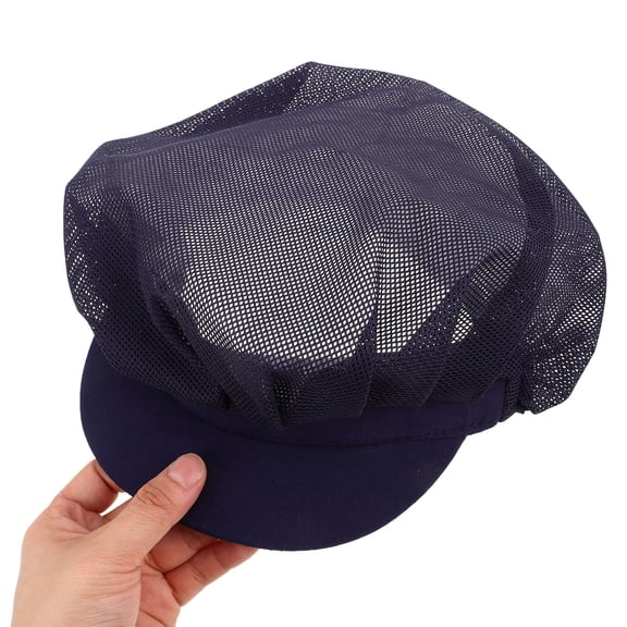 LOLIPPYY 5Pcs Black Adjustable Chef Beanie Caps Breathable Mesh Kitchen Cooking Hats for Adults