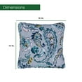 thumbnail image 2 of Hanover Paisley Indoor/Outdoor Throw Pillow, Decorative, Set of 2, Grey/Blue - HANTPPAIS-GYB-2, 2 of 4