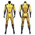 thumbnail image 5 of Disfraz de Cosplay de Wolverine, mono de James Howlett, conjunto de armadura de hombro, mono Zentai con impresión 3D, traje de superhéroe para Halloween para hombre, 5 of 5