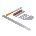 thumbnail image 2 of QIILU Guitar Measuring Guage Set Kit Neck Notched Ruler Fret Whetstone Storage Bag, 2 of 8
