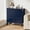 Blue, variant on Cozy Home Green 3 Drawer Dresser Set of 2, Painted Tall Wood Nightstand with Storage, for Bedroom Hallway Living Room Entryway Office
