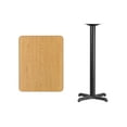 thumbnail image 4 of Flash Furniture 24'' x 30'' Rectangular Natural Laminate Table Top with 22'' x 22'' Bar Height Table Base, 4 of 4