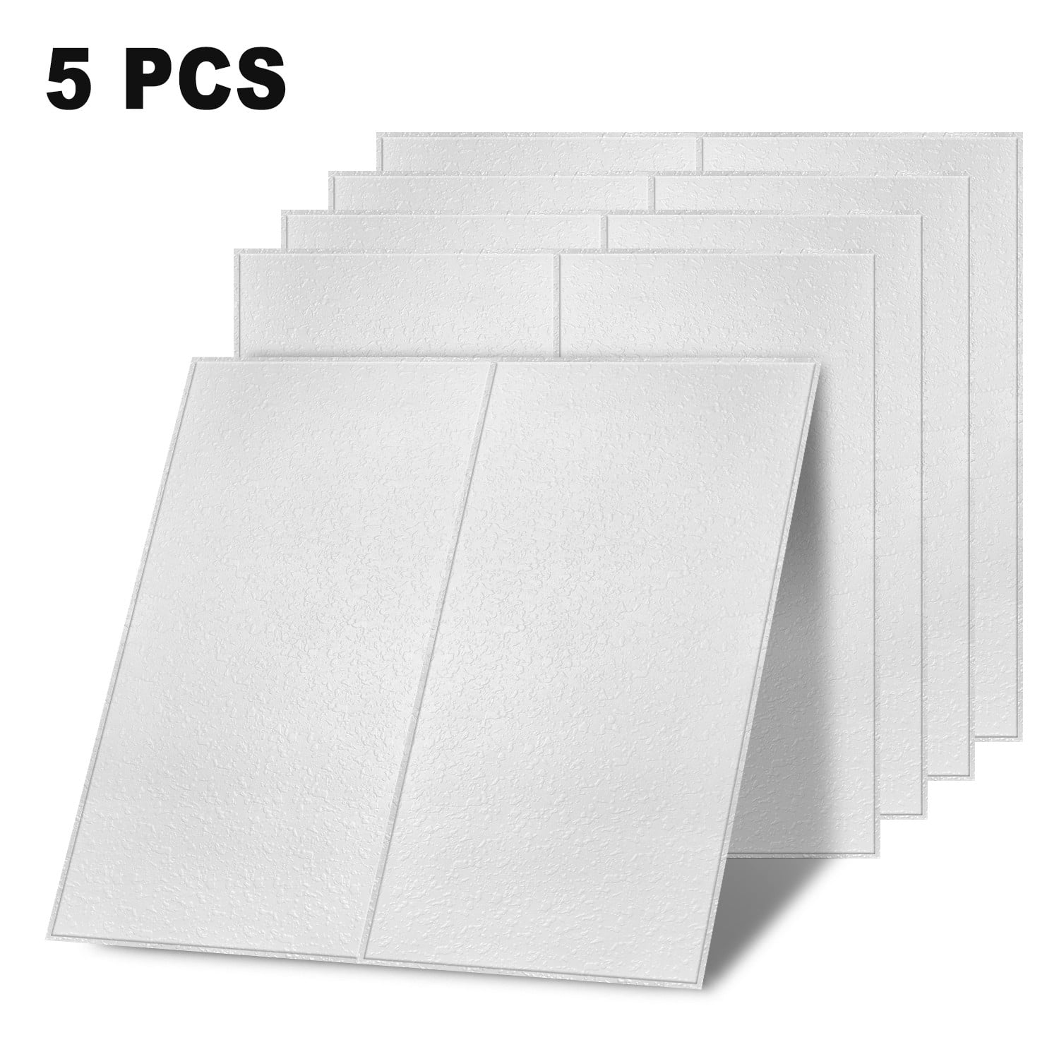 Elegant Choise Wall Panels 3D Foam Wall Stickers Waterproof Self-Adhesive Wallpaper Decor, 5Pcs