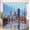 1 Pcs 180x180cm--F, variant on Highway Bridge Ocean Shower Curtain Sets Sunset Modern Rug Bathroom Mats Toilet Cover New York City Town Landscape Bath Curtains