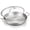 14 Inch, variant on DELARLO 12-Inch Tri-Ply Stainless Steel Frying Pan with Lid, Oven Safe, Induction Suitable