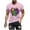 Pink, variant on Xixinqiwan Mardi Gras T-shirt for Men,Mens Short Sleeve Carnival Round Neck Casual Tshirts New Orleans Parade Custume Tops