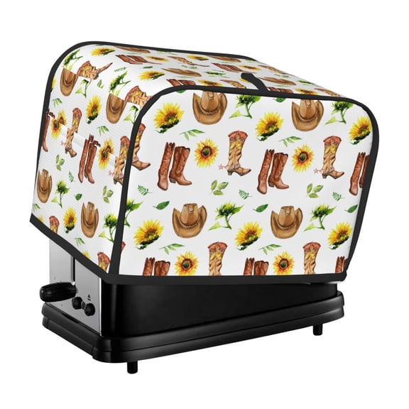 Vsdgher Rustic Western Charm 2 Slice Toaster Cover, Appliance Covers Toaster Cover Fits for Most Standard 2 slice Toasters