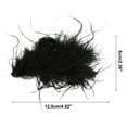 thumbnail image 4 of Unique Bargains 1 Pc Hair Clip Ostrich Feather Pattern Claw Clip 4.92"x1.81"x2.36" Black, 4 of 5