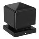 thumbnail image 5 of Tapas para postes de cerca de hierro galvanizado, cubiertas de metal negro para cercas de jardín, para buzón, metal, madera, plástico, vinilo, 5 of 7