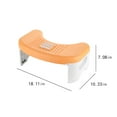 thumbnail image 3 of Folding Toilet Stool | Portable Squatting Footrest with Non-Slip Surface & Foot Massage Roller | Improves Colon Health | 7 Inch Tall | 1 PC, 3 of 6