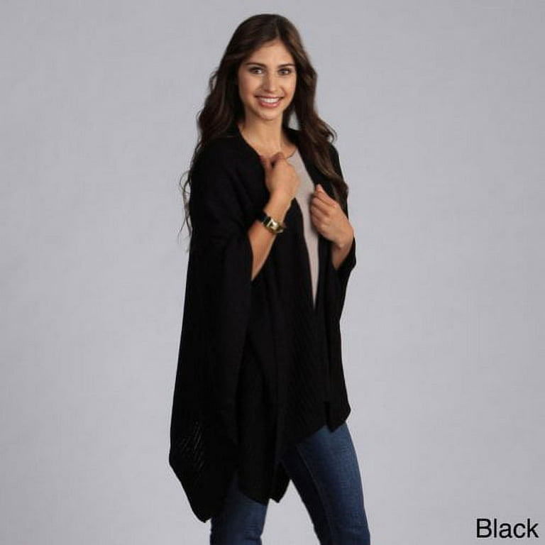 StylesILove Knitted Poncho Shawl Wrap (Women's)