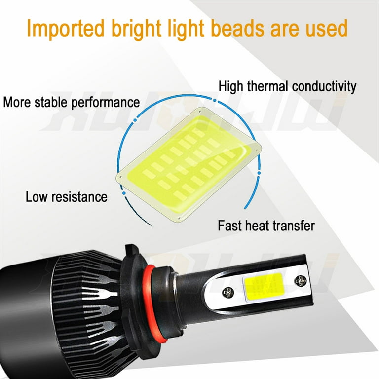 For Dodge Journey 2010-2019 9005/hb3 9006/hb4 LED Headlight+H16/5202 Fog Light Bulbs Combo Kit