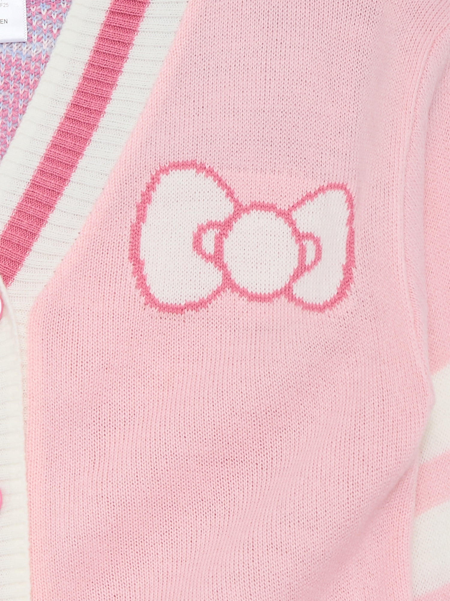 Hello Kitty Toddler Girls Button Down Cardigan with Long Sleeves, Sizes 12M-5T