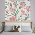 thumbnail image 3 of GZHJMY Tapestry Wall Hanging Nature Pink Flower Floral Tapestry Decorative Wall&nbsp;Blanket&nbsp;Bedding Tapestry for Bedroom Living Room Dorm 80"x60" Gift Decor, 3 of 7