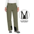 thumbnail image 2 of Mapamyumco Women's Ski Bibs Waterproof Insulated Snowboard Pants, Windproof Snow Pants with Detachable Suspenders Burnt Olive M, 2 of 7