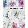 thumbnail image 5 of Outdoor Pillow Covers Throws Watercolor Bird Colorful Floral,Waterproof Pillow Cases Pack of 2 Pastoral Gradient Flowers on White,Durable Cushion Cover Pillowcase for Patio Balcony Couch Garden, 5 of 7