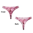 thumbnail image 3 of Fotbe Pink Glitter Heart Candy Tanga Sin Costuras para Mujer con Estampado – Panties Invisibles, Transpirables y Cómodos para Uso Diario-Small, 3 of 6