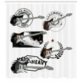 thumbnail image 3 of Ambesonne Rock Music Shower Curtain, Electric Guitars, 69"Wx75"L, Multicolor, 3 of 3