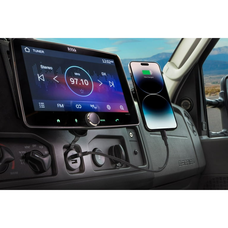Scosche PowerVolt™ Dash Port Flush-mount charger with USB-C and USB-A ports  and Apple CarPlay® and Android Auto™ pass-through at Crutchfield
