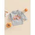 thumbnail image 4 of Douhoow Infant Sweatshirt Baby Boys Girls Casual Long Sleeve Letter Print Round Neck Pullover Tops, 4 of 9