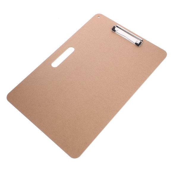 NICEXMAS 1Pcs Art Sketching Board for Artists with Stable Surface and Clip for Page Alignment Brown 17.68X11.79X0.59In