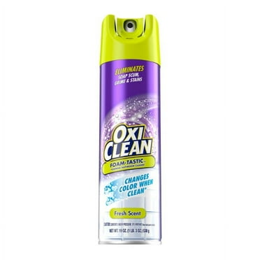 OxiClean Foam-Tastic™ Foaming Bathroom Cleaner, Fresh Scent, 19 oz Spray Can, Eliminates Soap Scum, Grime and Stains (Pack of 12)