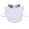 thumbnail image 2 of Mujer Falso Cuello Media Cuello Desmontable Babero , 2-, Único Styel 2-White Salvador Collar falso de Peter Pan, 2 of 10
