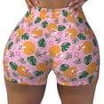 thumbnail image 2 of Haiem Fruit No Front Seam Biker Shorts for Women Yoga Workout Gym Bike Shorts with Tummy Control Moisture-Wicking-Large, 2 of 9