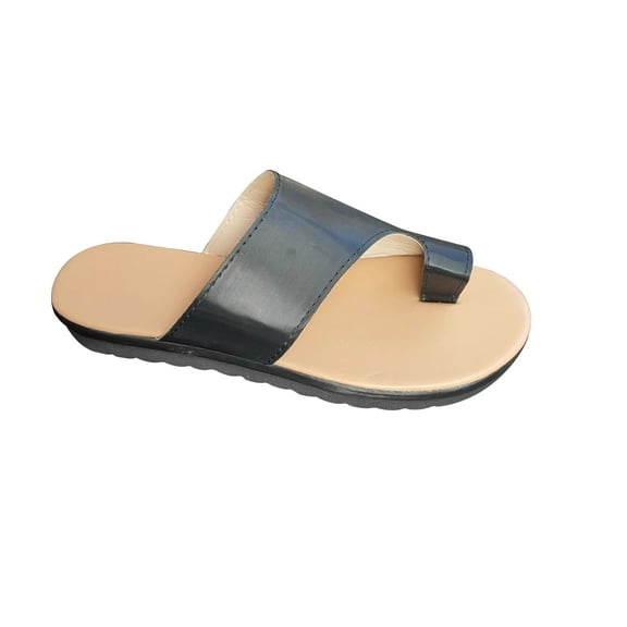 Loliuicca Women Slippers, Elegant Leather Non-slip Sandals Summer Shoes