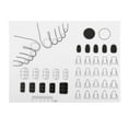 thumbnail image 2 of Alfombrilla de silicona para uñas, alfombrillas de estampación para decoración de uñas, alfombrilla de manicura para placa de estampación de espacio de trabajo, almohadilla de blanco Jinwen placa de estampado de uñas, 2 of 4