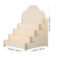 FENGGUIQU Wooden Display Stand in Beige for Greeting Cards Postcards ...