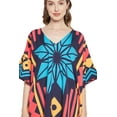 thumbnail image 6 of Oussum Women's Plus Size Kaftans Dresses Polyester Printed Long Caftan Maxi Online, 6 of 8