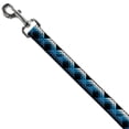 thumbnail image 2 of Buckle-Down Pet Leash, Dog Leash, Plaid X Gradient Black White Blue, 6 Feet Long 1.0 Inch Wide, 2 of 6