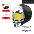 thumbnail image 4 of Casco de motocicleta eléctrico vintage de cara completa con certificación Scorpion, gorra de seguridad, casco de motocicleta con circunferencia de cabeza grande de 65, 4 of 4