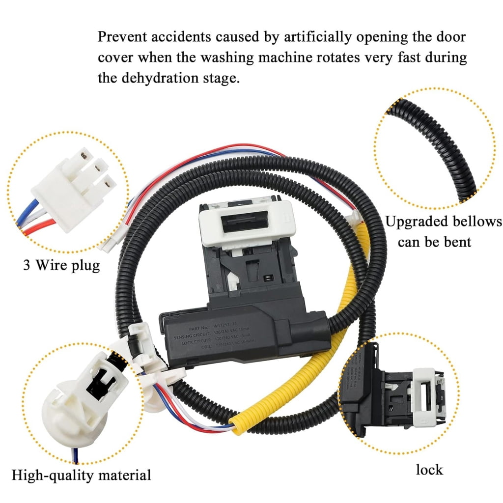 Plastic Lid Lock Assembly Set Lid Lock Switch Maintenance Set Service Part
