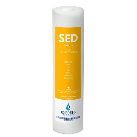 Undersink Reverse Osmosis - Express Water – Sediment Water Filter Replacement – 1 Micron, High Capacity – 10 inch – Under Sink and Reverse Osmosis System