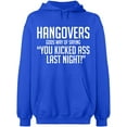 thumbnail image 2 of OXI Hoodie Sweatshirt - Hangovers Gods Way, Basic Casual Hoodie for Men's and Women Fleece Hoodie Long Sleeve - Royal Blue Large, 2 of 3